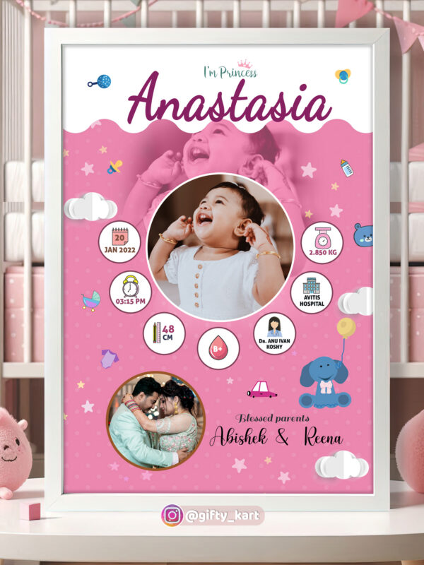 Birth Details Frame